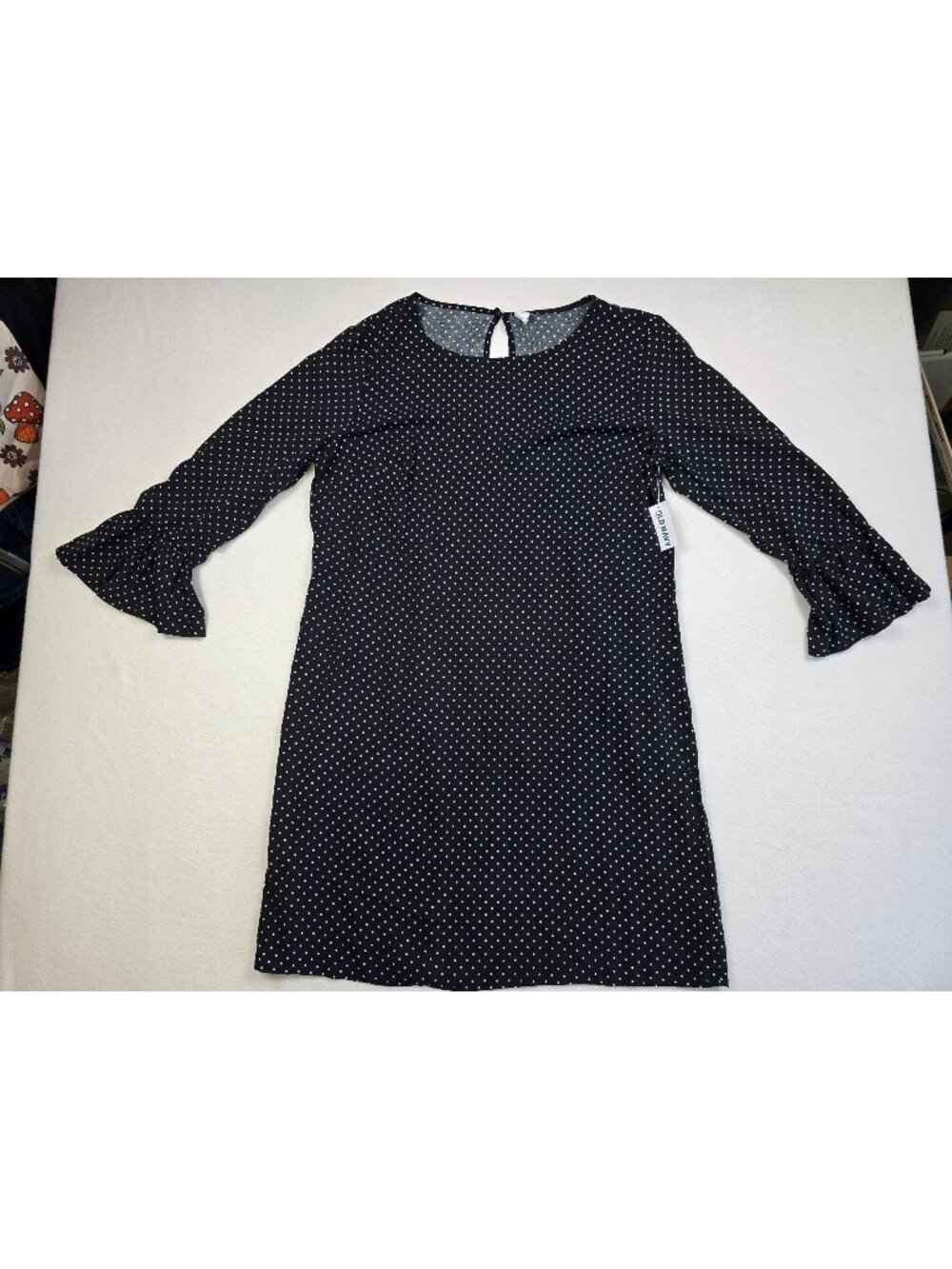 NEW Old Navy Medium Black Polka Dot Dress